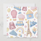 Mama muss Gender Neutral Rainbow farbig sein Einladung (Rückseite)