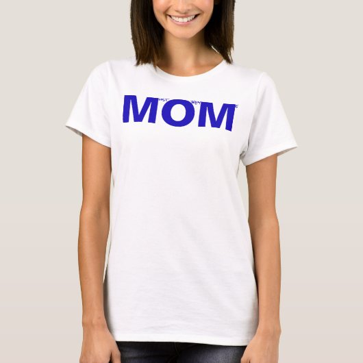 MAMA (muss mir gehorchen) Blau T-Shirt (Vorderseite)
