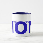 MAMA (muss mir gehorchen) Blau Tasse (Zentrum)