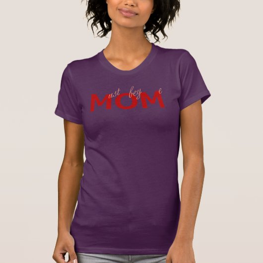 MAMA (muss mir gehorchen) Sprichwort Rot T-Shirt (Vorderseite)