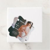 Mama Mutter Baby Brauen Babydusche personalisieren Geschenkanhänger (Beispiel)