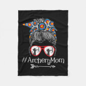 Mama - Mütter Day Bowhunter Archer Bowman Bows Fleecedecke (Vorderseite)