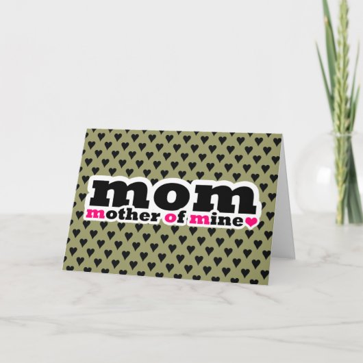 MAMA MUTTER DER MUTTER-TAGESKARTE KARTE (Vorderseite)