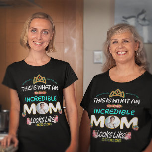 Mama Mutter Foto Muttertagspass Persönlich gestalt T-Shirt