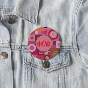 MAMA, MUTTER, FRAUEN, GEBURTSTAG, GESCHENKE SILVER BUTTON