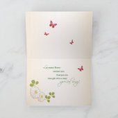 Mama, Mutter, Gute Wünsche, Blume, Schmetterling Karte (Innenseite)