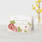 Mama, Mutter, Gute Wünsche, Blume, Schmetterling Karte (Gelbe Blume)