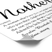 Mama, Mutter, Muttersprache Definition Skript am b Poster (Ecke)