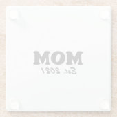 Mama, Mütter, Muttertag, Geburtstagsgeschenk Glasuntersetzer (Rückseite)