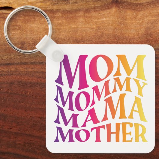 Mama Mutter Schlüsselanhänger (Vorderseite)