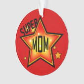 Mama Mutter Super Star Weihnachtsschmuck 2 Ornament (Vorderseite)