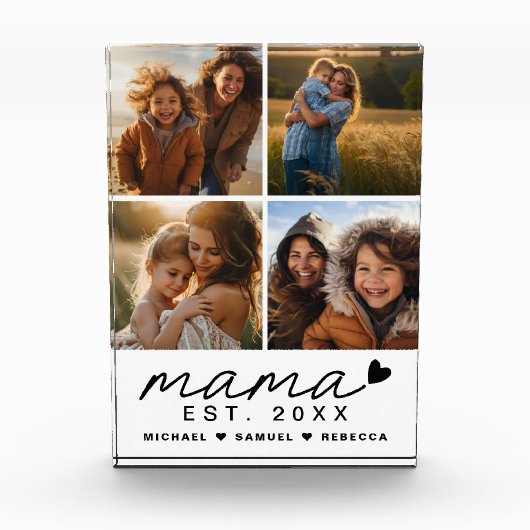 Mama Mütter Tag 4 Bilder Fotoblock (Vorderseite)