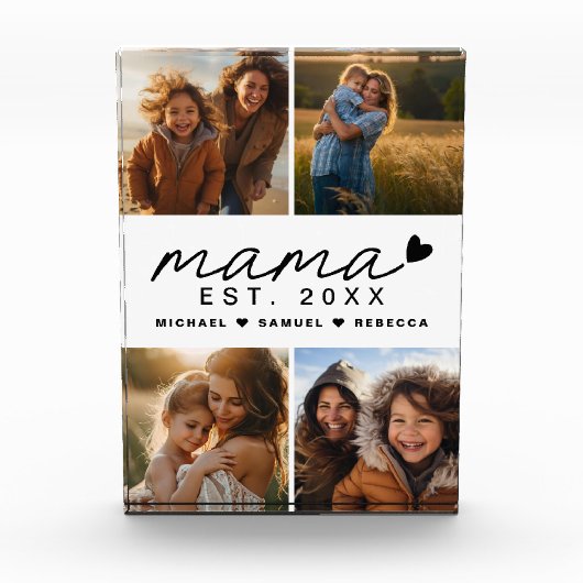 Mama Mütter Tag 4 Bilder Fotoblock (Vorderseite)