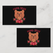 Mama Mütter Tag Blumenbär Familie Rose Niedlich Ma (Vorne/Hinten)