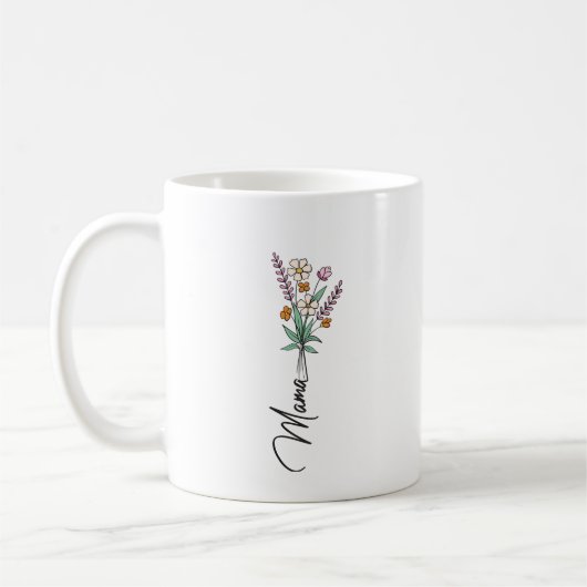 Mama Mütter Tag Geschenk Kaffee Mug Kaffeetasse (Links)