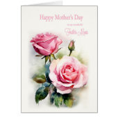 Mama Mütter Tag Rose gestrichen (Vorne)