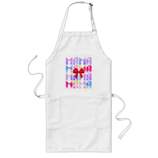 Mama Mütter Tagesgeschenk für Mama Lange Schürze (Vorne)