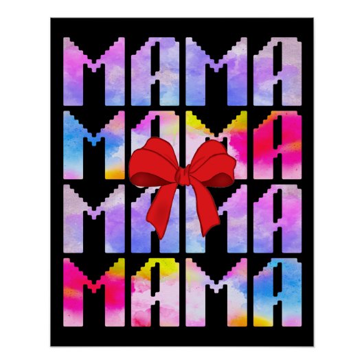 Mama Mütter Tagesgeschenk für Mama Poster (Vorderseite)
