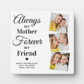 Mama Mutter Tochter Zitat Personalisiert 3 Foto Fotoplatte (Vorderseite)