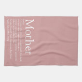 Mama Mutterdefinition Dusty Rose Rosa Geschirrtuch (Horizontal)