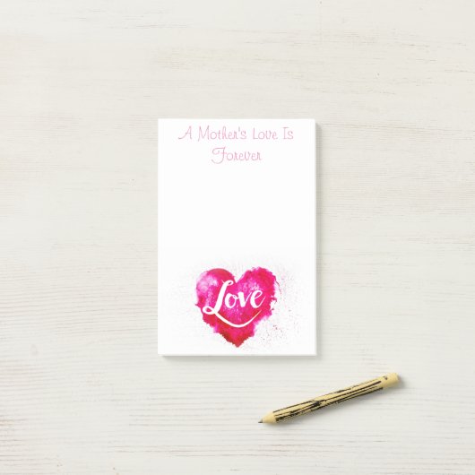 Mama Mutterschrift Post-it Klebezettel (Auf Schreibtisch)