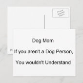Mama Muttertag des Hundes Postkarte (Vorne/Hinten)