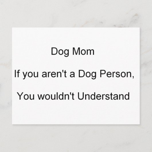 Mama Muttertag des Hundes Postkarte (Vorderseite)