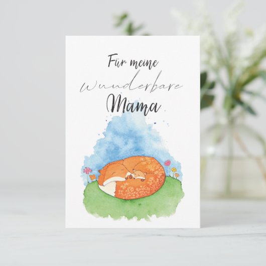 Mama Muttertag du bist wunderbar (Stehend Vorderseite)