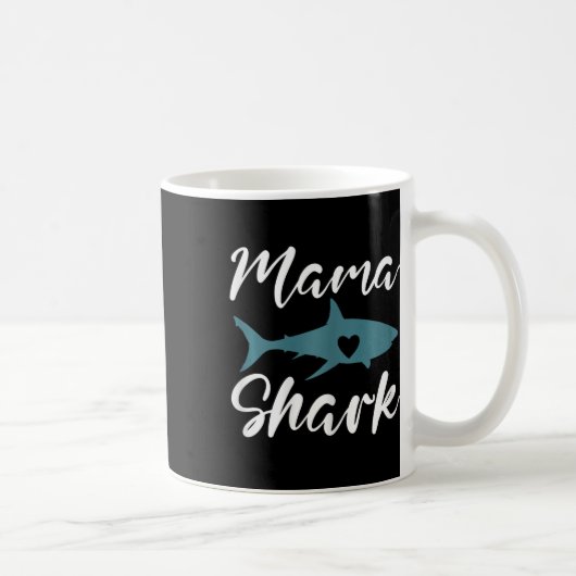 Mama Muttertag Funny Mama Shark Kaffeetasse (Rechts)
