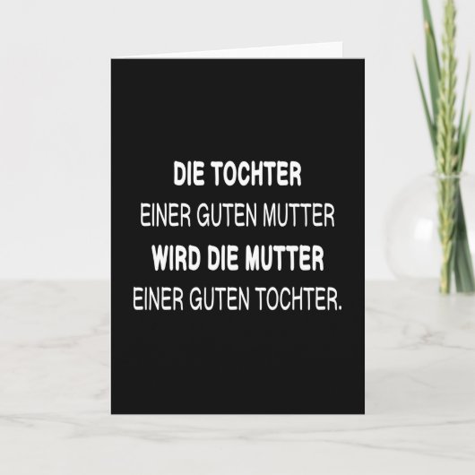 Mama Muttertag Mama Liebe Mutter lustige Geschenki Karte (Vorderseite)