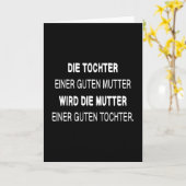 Mama Muttertag Mama Liebe Mutter lustige Geschenki Karte (Gelbe Blume)