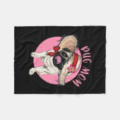 Mama Muttertag Mama Mama Mother Mother Mops Fleecedecke (Vorderseite (Horizontal))