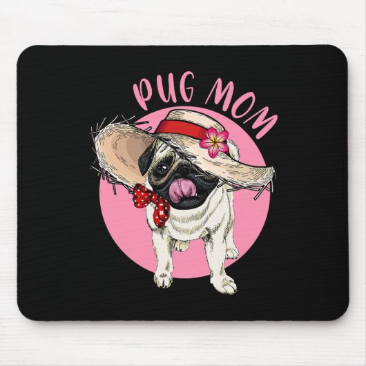 Mama Muttertag Mama Mama Mother Mother Mops Mousepad (Vorne)