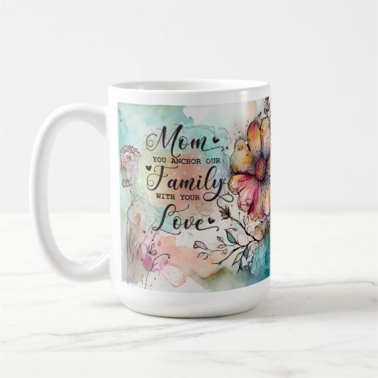 Mama Muttertag Mama Tasse Geschenk Blume (Links)