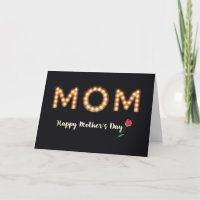 Mama, Muttertag, Marquee-Glühbirnen-Buchstaben, Ro