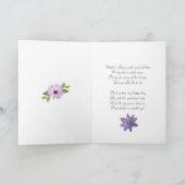 Mama, Muttertag mit bemalten Blume. Karte (Innenseite)
