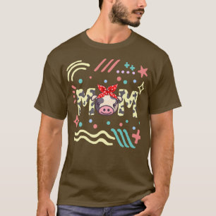 Mama Muttertag Mutterkühe Weide Ehefrau Zuchtbetri T-Shirt