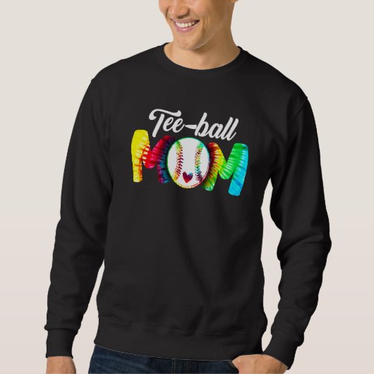Mama Muttertag Phantastisch Teeball Mama Gefärbte Sweatshirt (Vorderseite)