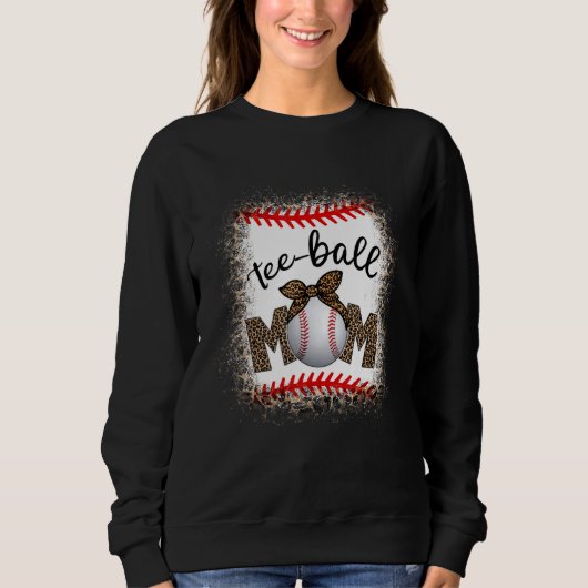 Mama Muttertag Teeball Mama Leopard 4 Sweatshirt (Vorderseite)