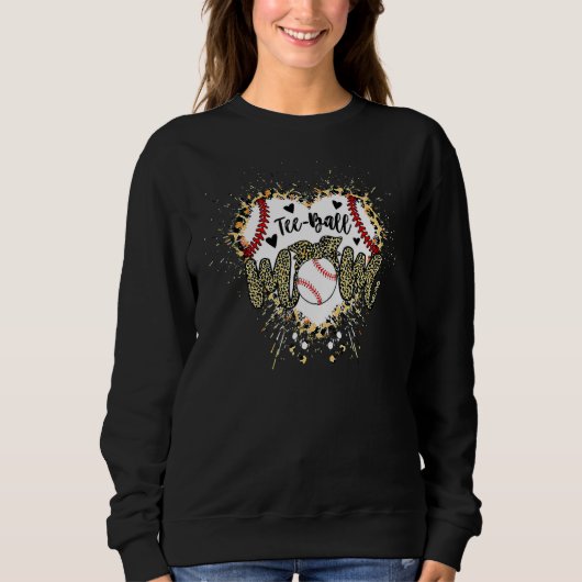 Mama Muttertag Teeball Mama Leopard 5 Sweatshirt (Vorderseite)