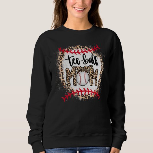 Mama Muttertag Teeball Mama Leopard Matchin Sweatshirt (Vorderseite)