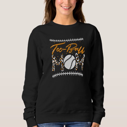 Mama Muttertag Teeball Mama Leopard Sweatshirt (Vorderseite)