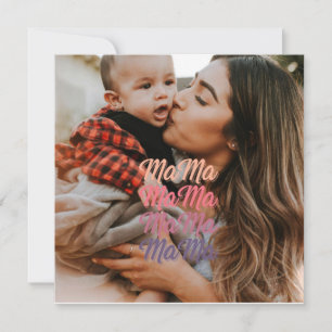 Mama Muttertags-Personalisiertes Foto Karte