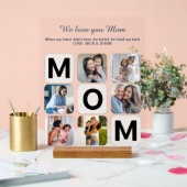 Mama Muttertagsfoto Collage Akryllisches Zeichen Acrylschild (Hochzeit)