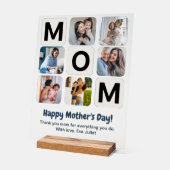 Mama Muttertagsfoto Collage Akryllisches Zeichen Acrylschild (Winkel)