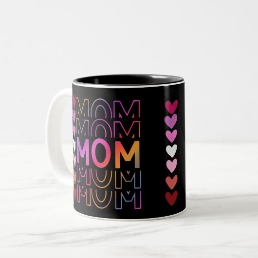 MAMA Muttertagsgeschenk Zweifarbige Tasse (Vorderseite Links)