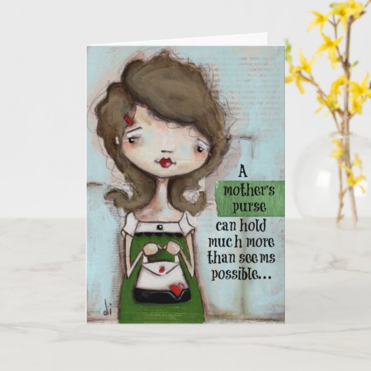 Mama - Muttertagskarte Karte (Gelbe Blume)