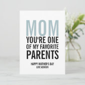 Mama Muttertagskarte meiner Lieblingsmutter Karte (Stehend Vorderseite)