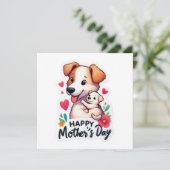 Mama Muttertier Einladung (Stehend Vorderseite)