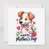 Mama Muttertier Einladung (Rückseite)